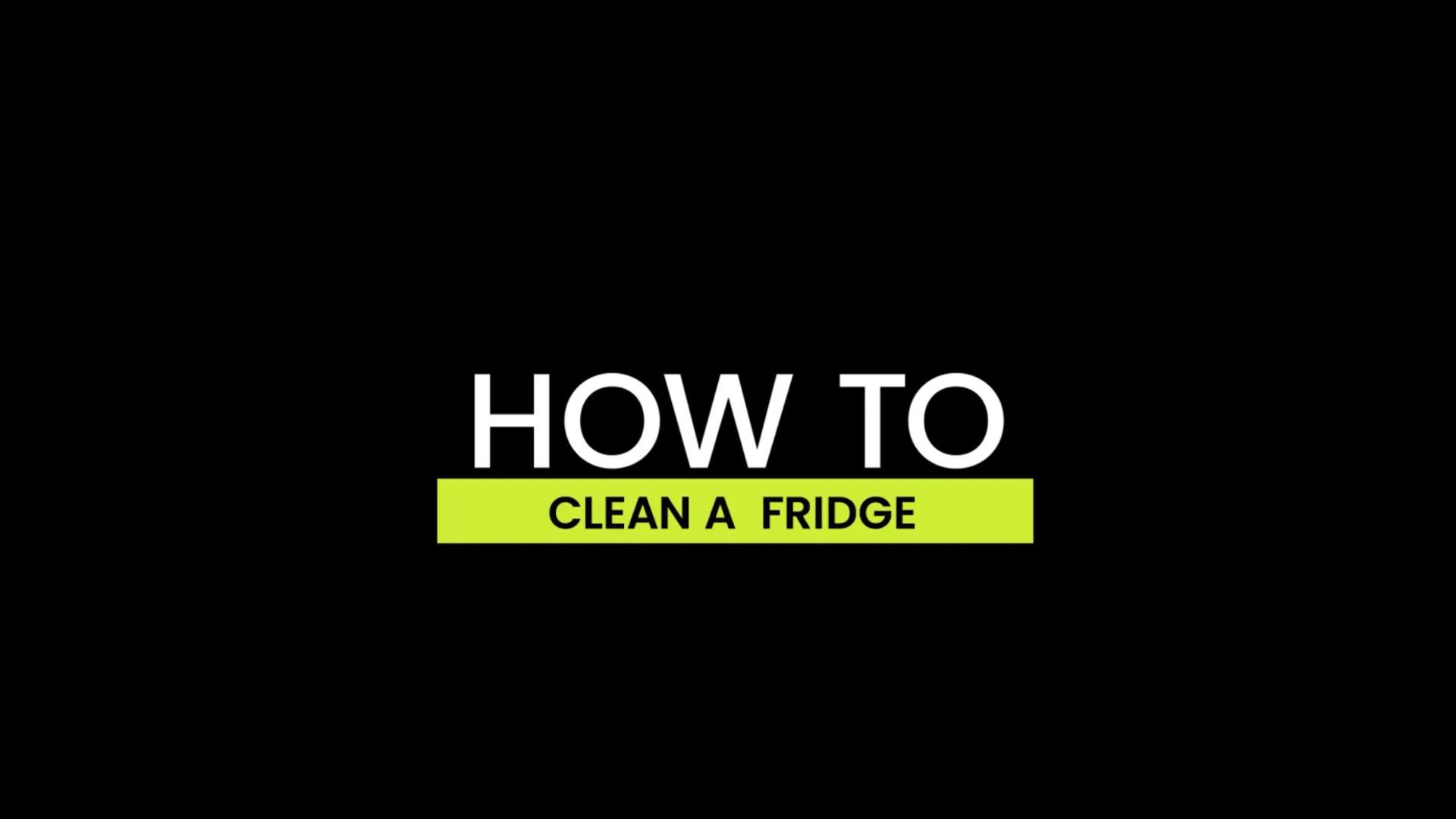 How to  clean a fridge