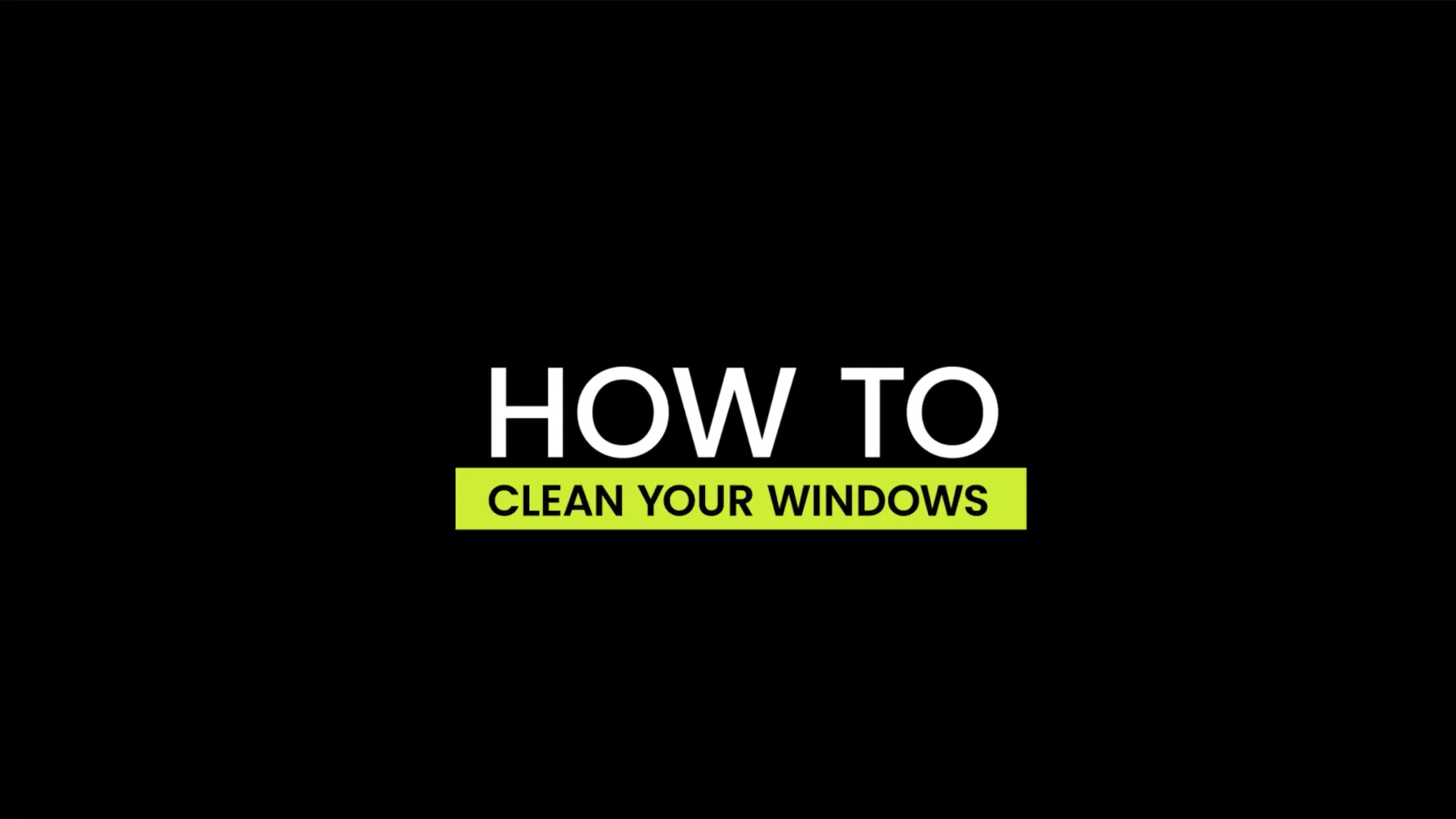How to  clean your window